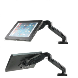 Masa Üstü ve Duvar Tablet İPad Standı Kol Destekli Amortisörlü Döner Tablet Güvenli Kol Standı Tutucu
