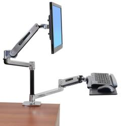 Stand Masaüstü Monitör Destekli Amortisörlü LCD Monitör Klavye Çalışma Standı