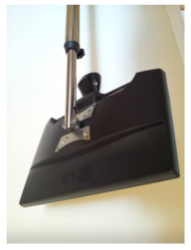 13"- 27" Uyumlu, LCD Tavan Askı Aparatı Teleskopik 