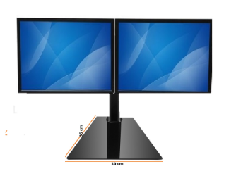 2 x 13"-27" Monitör Destekli Masa Üstü Tipi LCD Monitör ve TV Kolu