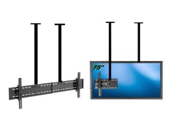 46" 50" 55" 60" 65" 75" 85" Uyumlu, LCD Çift Bağlantılı Tavan Askı Aparatı 150 cm