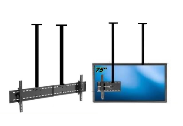  55" 60" 65" 75" 85" Uyumlu, LCD Çift Bağlantılı Tavan Askı Aparatı 150 cm