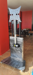 55" 65" 75" Seyyar Mobil Motorlu Tv Lift Asansör Uzaktan Kumandalı Montaj Braket Standı