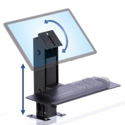 Masa Montajlı Hareketli Müşteri Karşılama Klavye LCD Standı