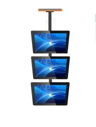 13"-27" Uyumlu, LCD 3lü Bağlantılı Tavan Askı Aparatı 150 Cm