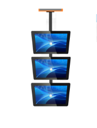 17" 27" 32" Uyumlu, LCD 3lü Bağlantılı Tavan Askı Aparatı 120 Cm