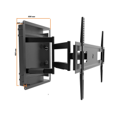 37" 55" Ayarlı, Sağ-Sol Hareketli LCD Duvara Gömme Askı Aparatı