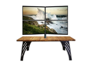 13"27" Sabit LCD/ Mon Destekli 2 x 2 Ayarlanabilir Masa Tipi Monitor TV Kolu