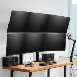 2 x 3 19" 32" Monitör Destekli Masa Tipi LCD Monitör ve TV Kolu