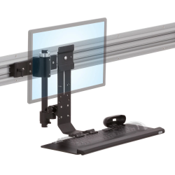 13"-27" Monitör Destekli LCD Kayar Klavye Çalışma Standı